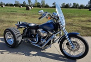 Harley Davidson Dyna with Frankenstein Trike Conversion
